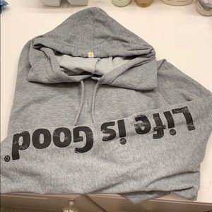 Gray “Life is Good” sweatshirt